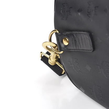 MCM Monogram Coated Canvas Weekender Black 12 of 18