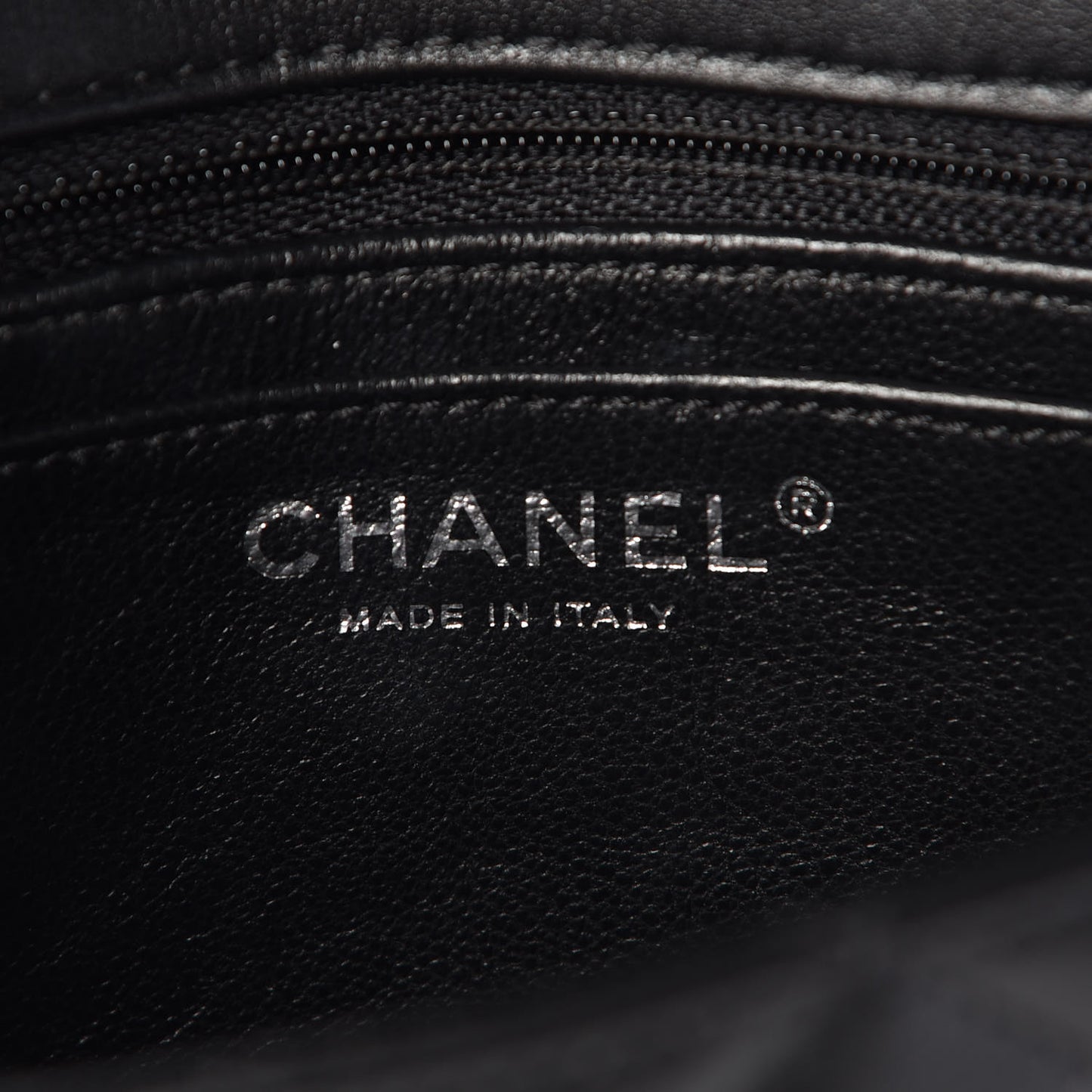 Lambskin Quilted Mini Rectangular Flap Black