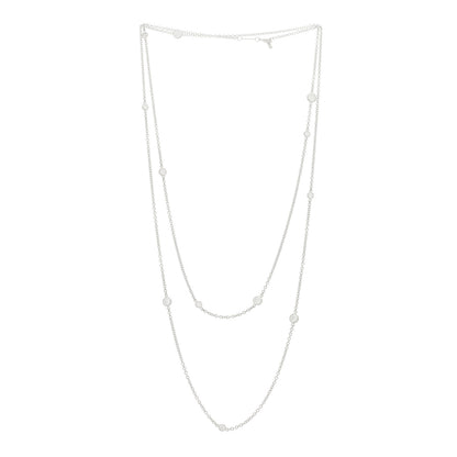 Tiffany Platinum 1.21ctw Elsa Peretti Diamonds by the Yard Sprinkle Necklace 3 of 5