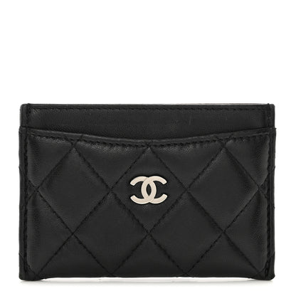 Chanel Lambskin Quilted Card Holder Black 1 of 10