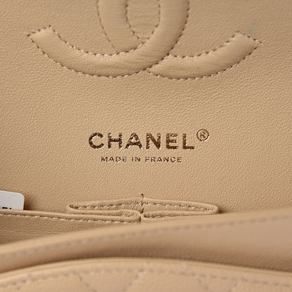 Chanel Caviar Quilted Medium Double Flap Light Beige 6 of 11