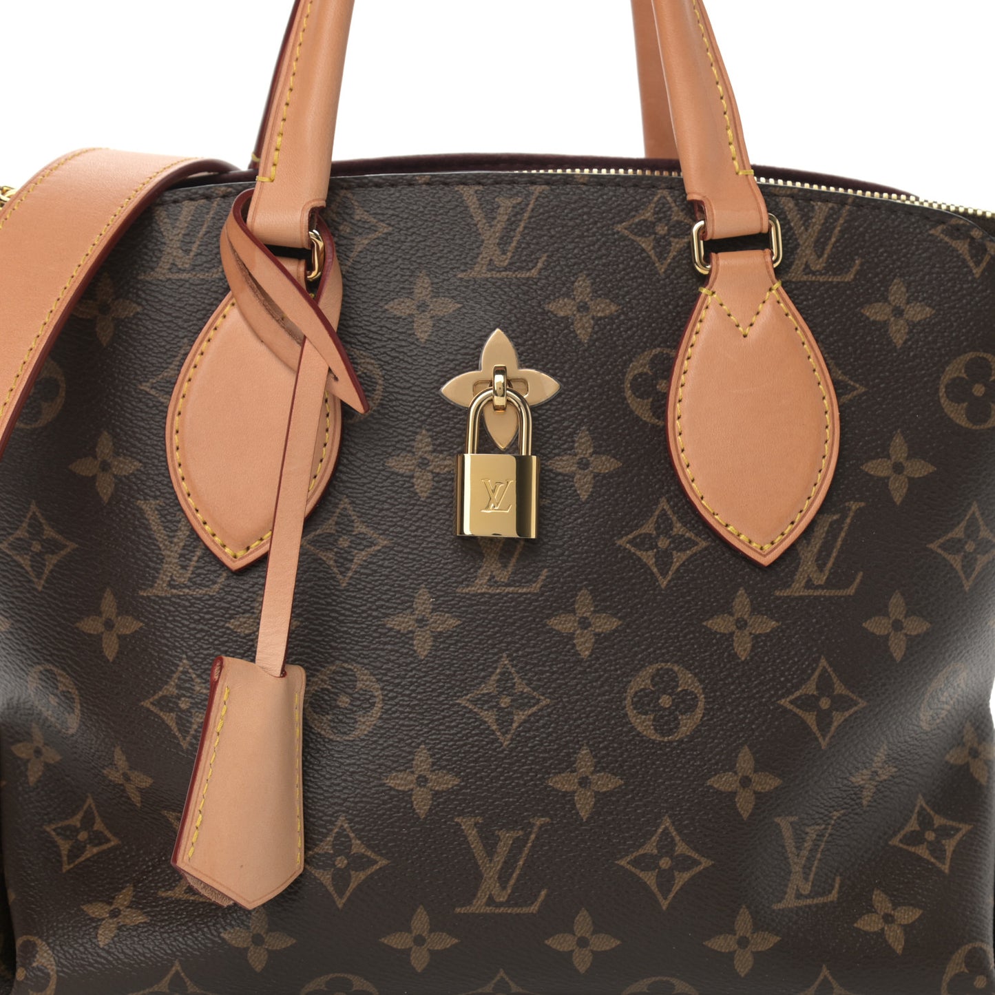 Monogram Flower Zipped Tote PM Beige