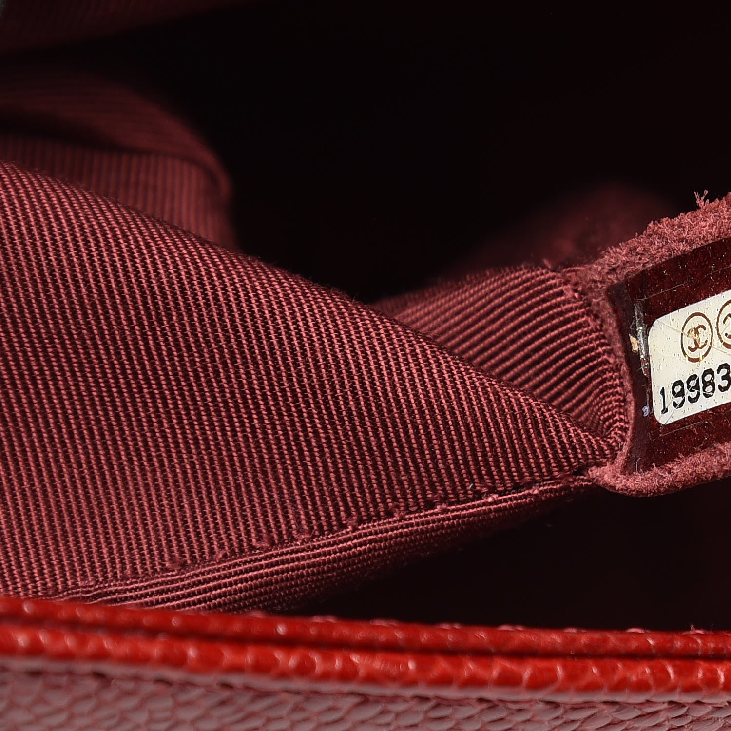 Chanel Caviar Quilted New Medium Boy Flap Dark Red 13 of 33