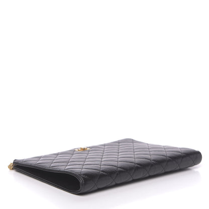 Chanel Aged Calfskin Quilted 2.55 Reissue Pouch With Handle Black 4 of 8