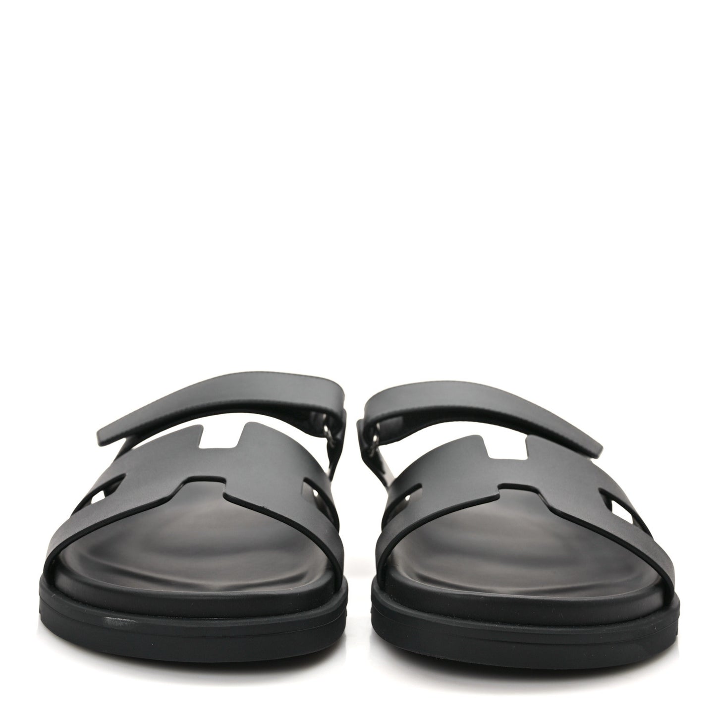 Calfskin Womens Chypre Sandals 40.5 Black