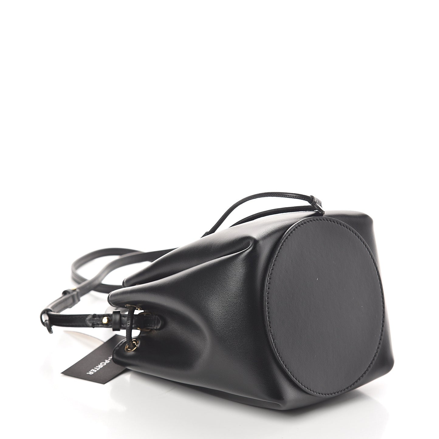 Calfskin Monogram Motif TB Bucket Black