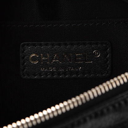 Chanel Crumpled Glazed Lambskin Quilted Waist Bag Fanny Pack Black 6 of 8