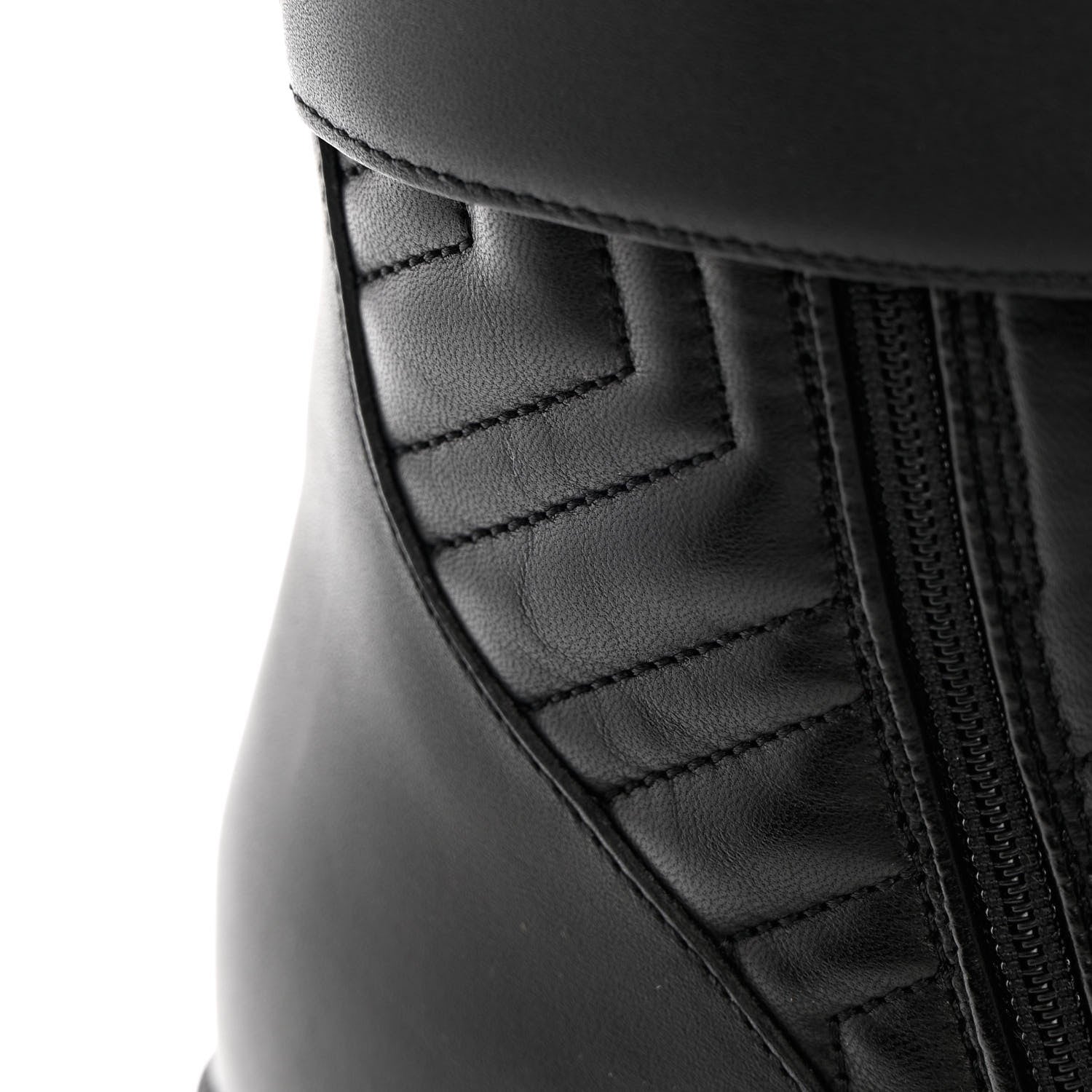 Gucci Nappa Frances GG Matelasse Platform Combat Boots 38.5 Black 10 of 11