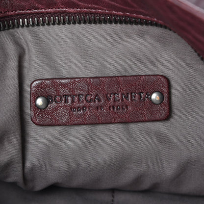 Bottega Veneta Lambskin Zip Top Messenger Bag Burgundy 6 of 9