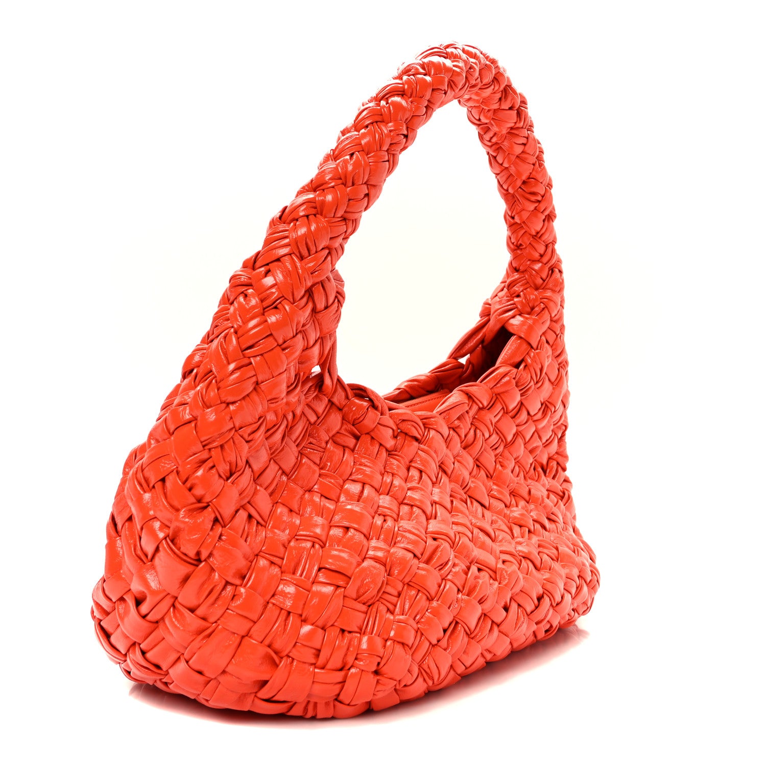 Bottega Veneta Calfskin Foulard Intreccio Discovery Athene Orange 4 of 10