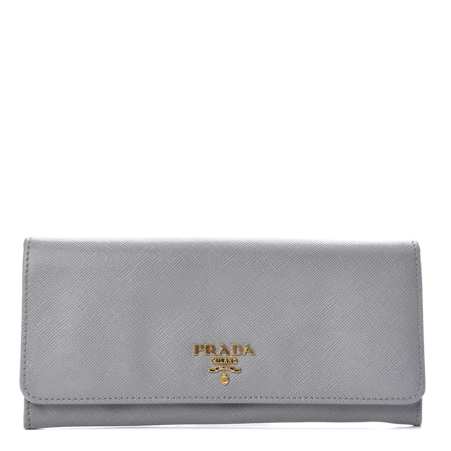 Saffiano Metal Continental Flap Wallet Granito