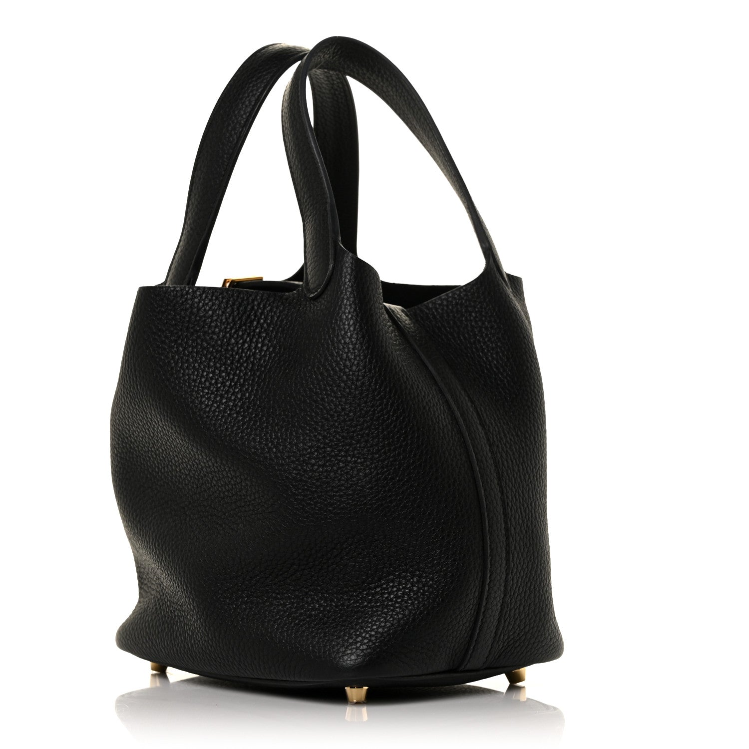 Hermes Taurillon Clemence Picotin Lock 18 PM Black 3 of 8