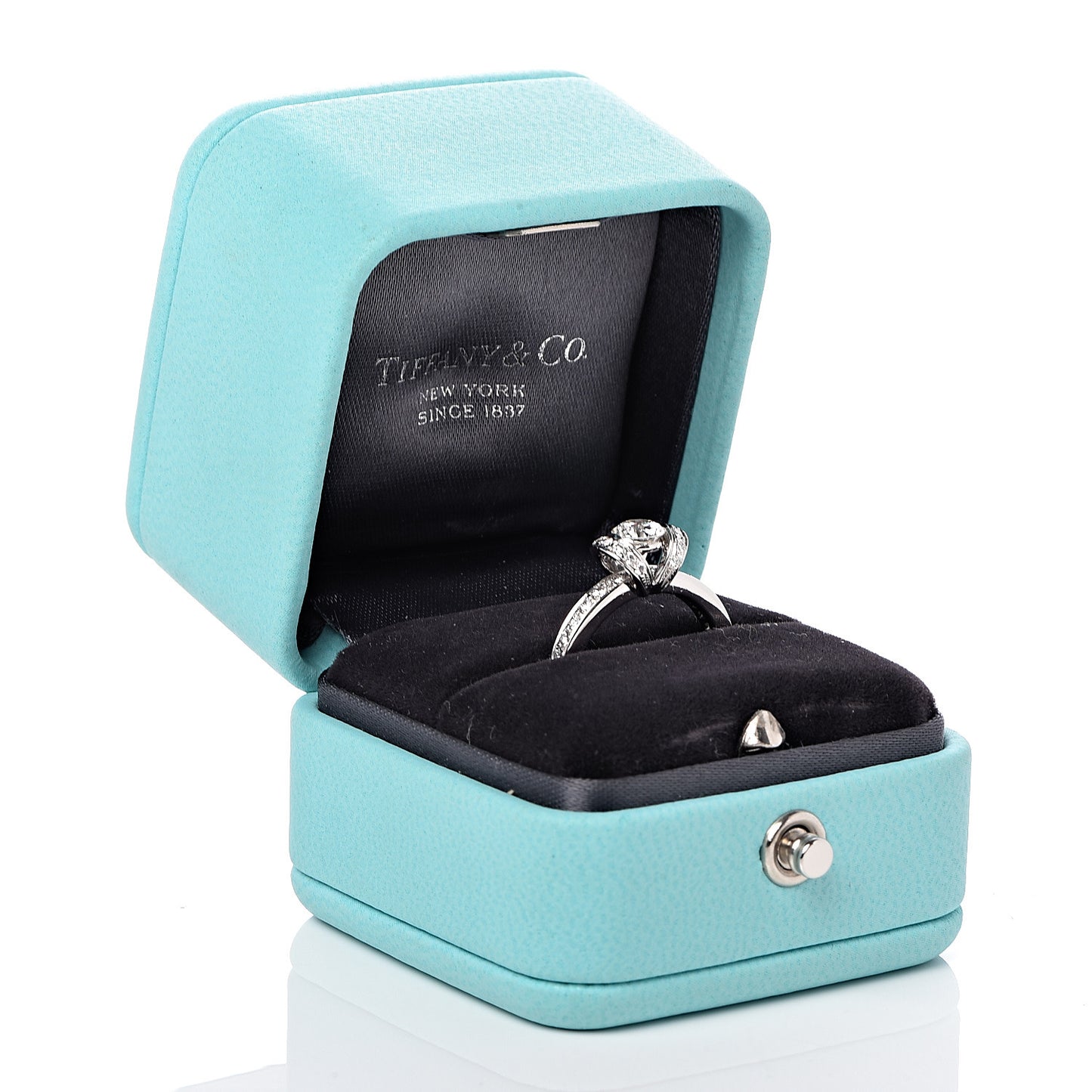 Platinum Diamond .41ct Ribbon Engagement Ring 49 5