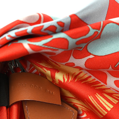 Hermes Silk Balusoie Vache Hunter La Promenade du Matin Bandana Bag Orange Poppy Fauve 9 of 13