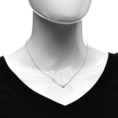 Tiffany 18K Yellow Gold Diamond .25ct Elsa Peretti Diamonds by the Yard Pendant Necklace 2 of 4
