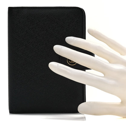 Chanel Grained Calfskin CC Button Pocket Agenda Cover Black 2 of 6