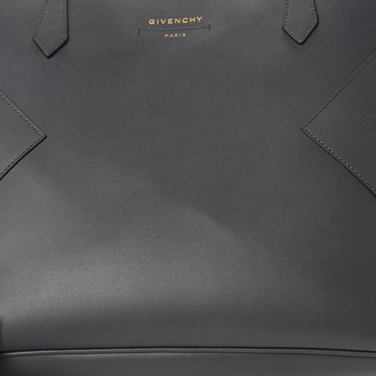 Smooth Calfskin Wing Shopper Tote Grey