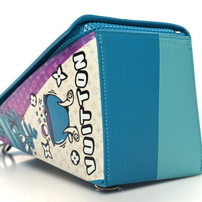 Louis Vuitton Monogram Sandwich Lunch Bag Blue 7 of 9