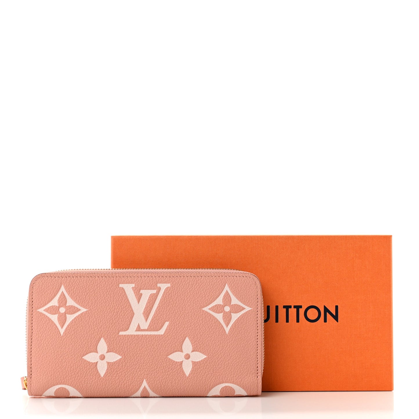 Empreinte Monogram Giant Zippy Wallet Rose Trianon Creme