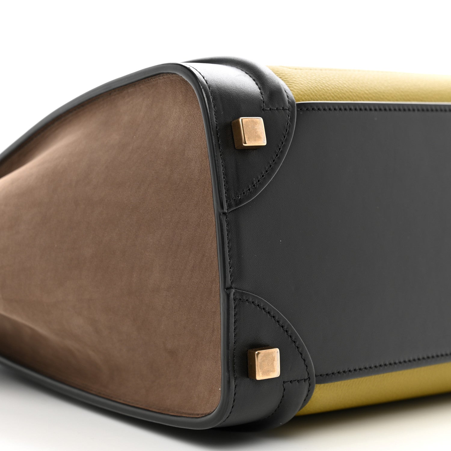Celine Baby Grained Calfskin Nubuck Micro Tri-Color Luggage Olive 8 of 9