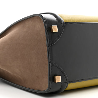 Celine Baby Grained Calfskin Nubuck Micro Tri-Color Luggage Olive 8 of 9