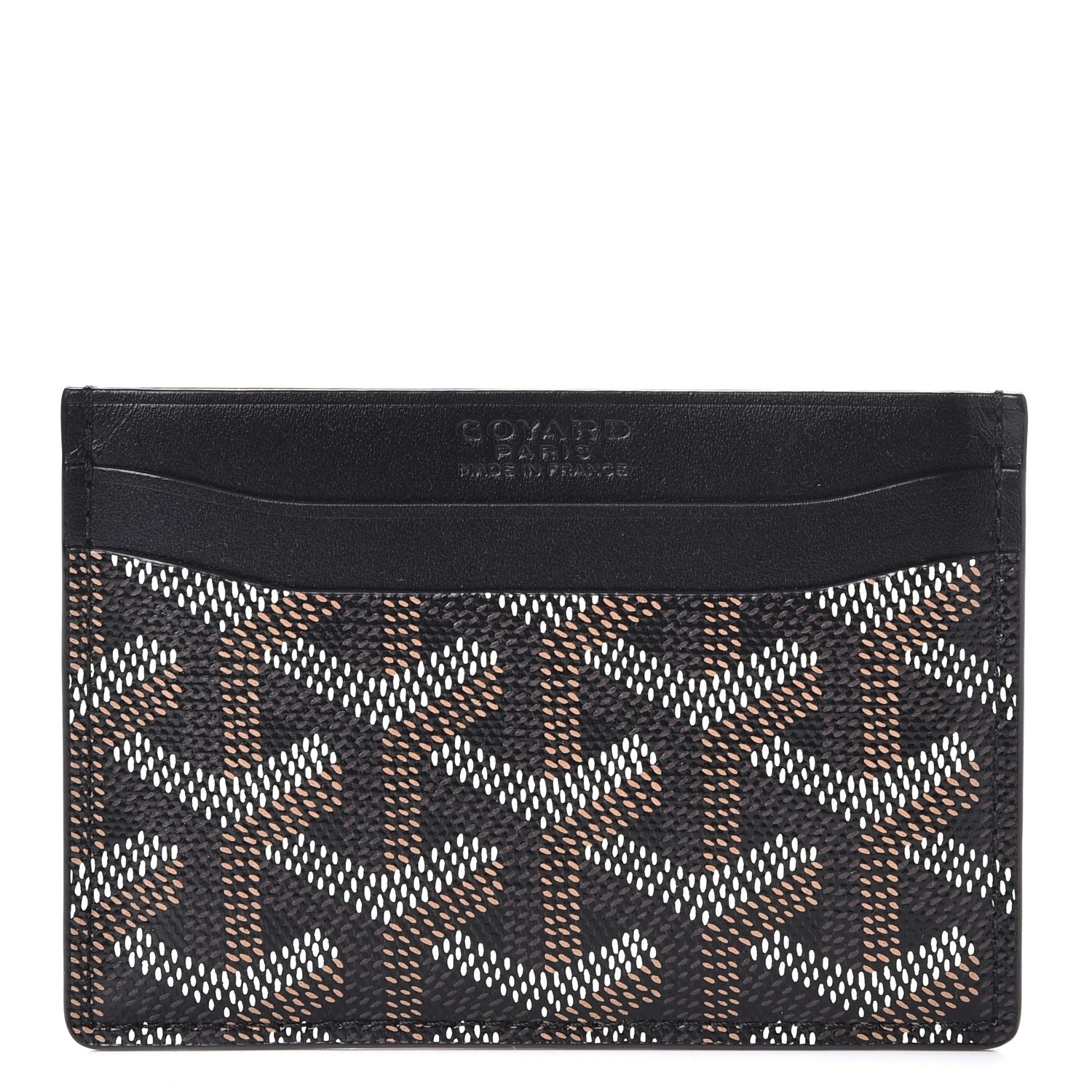Goyard Goyardine Saint Sulpice Card Holder Black 1 of 8