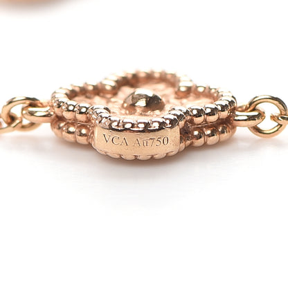 Van Cleef & Arpels 18K Rose Gold 6 Motifs Sweet Alhambra Bracelet 6 of 8