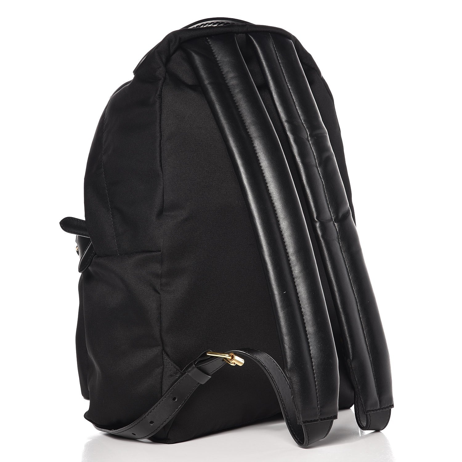 Stella McCartney Nylon Falabella Logo Go Backpack Black White 2 of 10