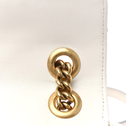Gucci Calfskin Matelasse Mini GG Marmont Shoulder Bag White 9 of 24