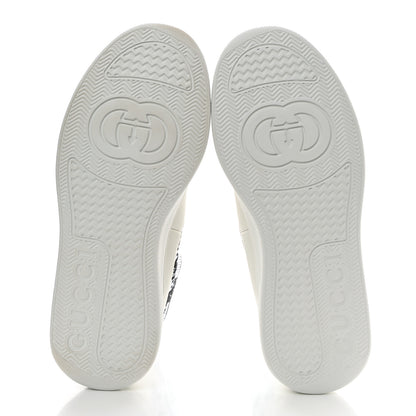 Gucci Dali Soft Calfskin Technical Jersey Knit GG Monogram Ankle Boots 40.5 White Great White Black 5 of 9