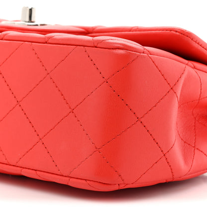 Chanel Lambskin Quilted Mini Rectangular Flap Red 8 of 16