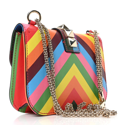 Valentino Garavani Vitello 1973 Small Glam Lock Rockstud Flap Multicolor 3 of 9