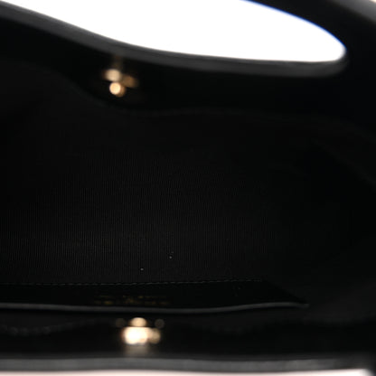 Chanel Shiny Crumpled Calfskin Quilted Nano 31 Shopping Bag Dark Beige Black Dark Beige Black 5 of 10