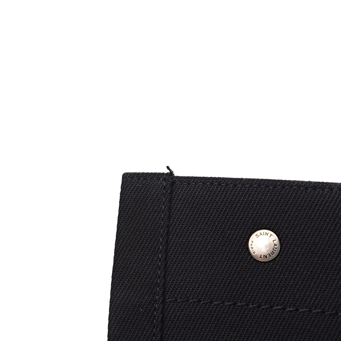 Linen Calfskin Rive Gauche Tote Black