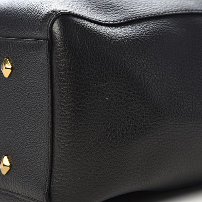 MCM Grained Calfskin Large Reversible Wandel Tote Black 14 of 19