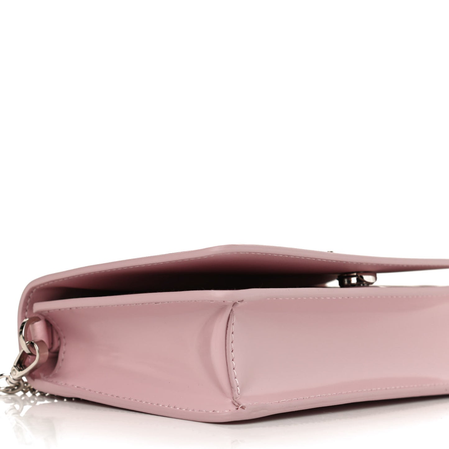 Spazzolato Flap Slide Chain Shoulder Bag Alabastro