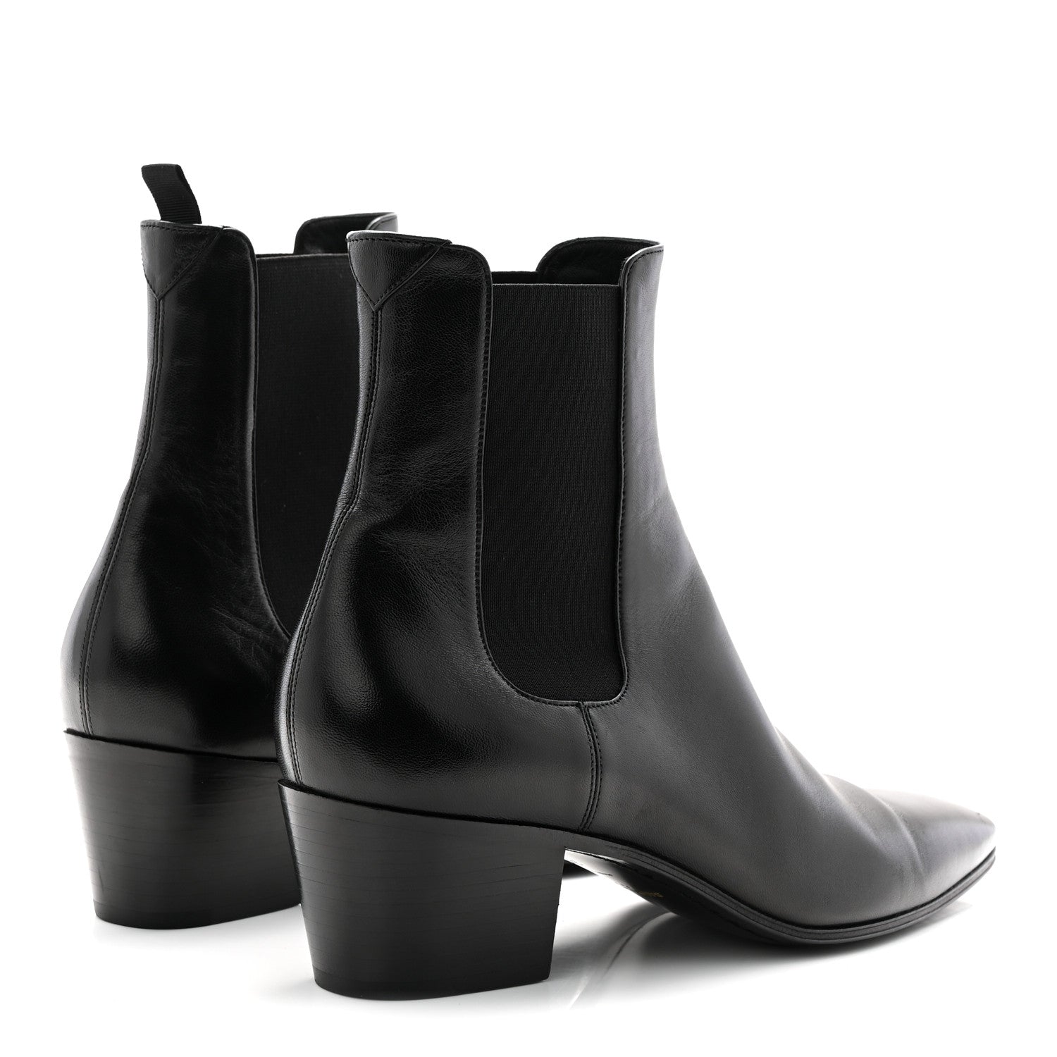 Saint Laurent Incrociato Muriel Vassili 60 Ankle Boots 39.5 Black 4 of 10