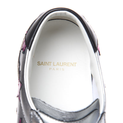 Saint Laurent Calfskin Star Court Sneakers 39 Metallic Pink 7 of 9