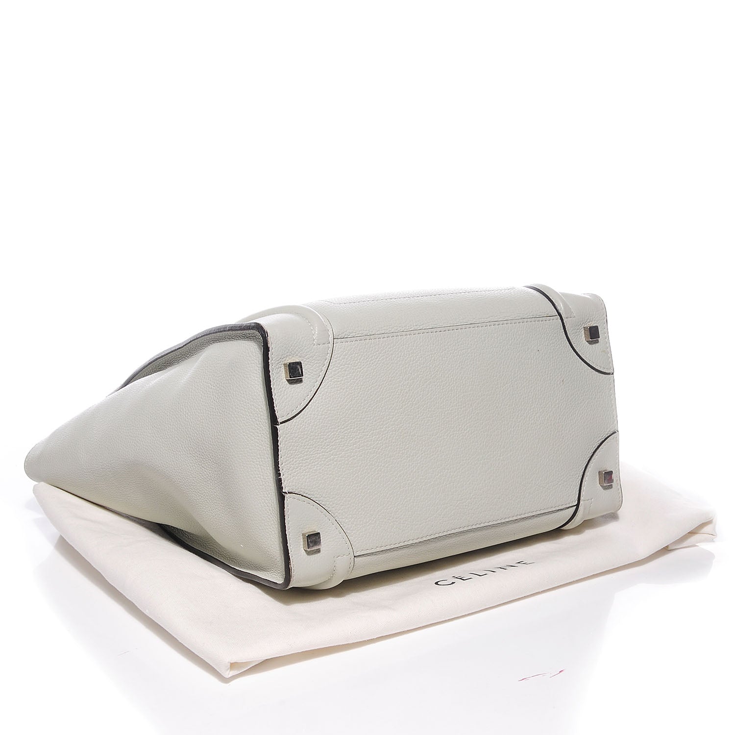 Celine Drummed Calfskin Mini Luggage Lune 4 of 8