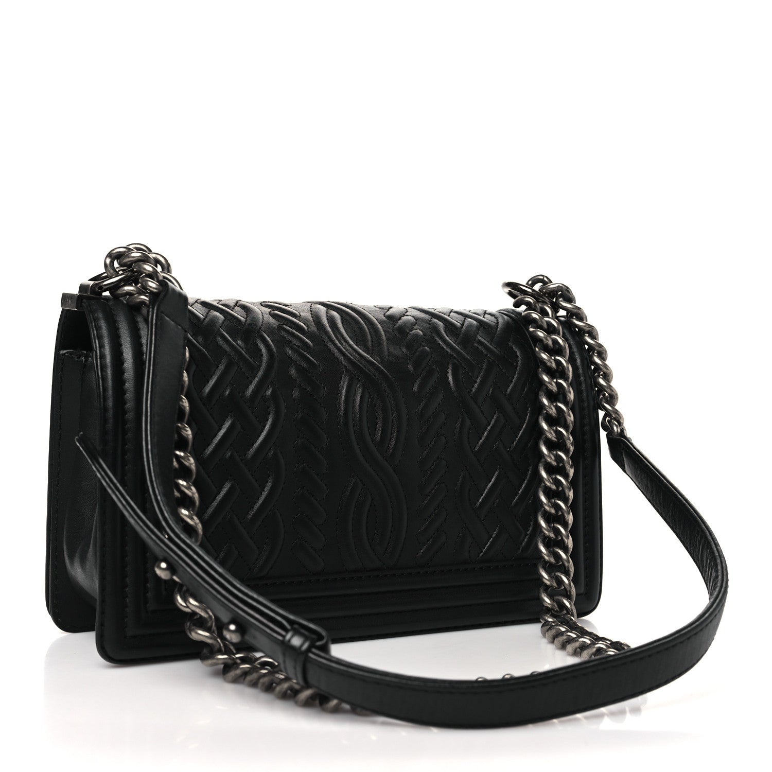 Chanel Lambskin Medium Celtic Boy Flap Black 3 of 11