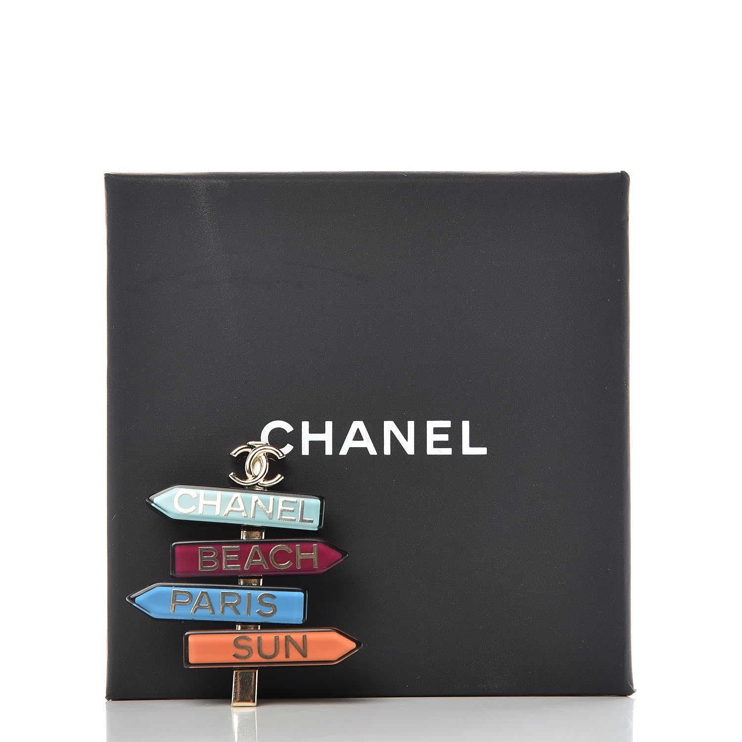 Chanel Resin By The Sea Sign Brooch Multicolor 5 of 5