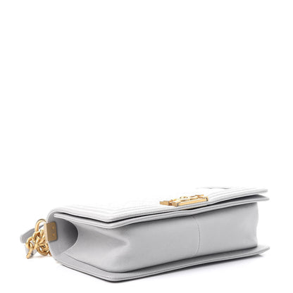 Chanel Caviar Quilted Medium Boy Flap Grey 4 of 10