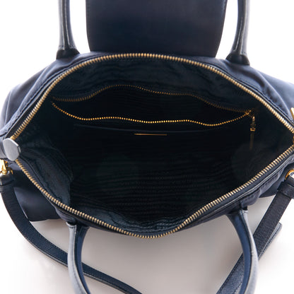 Prada Tessuto Nylon Saffiano Tote Royal Blue 5 of 11
