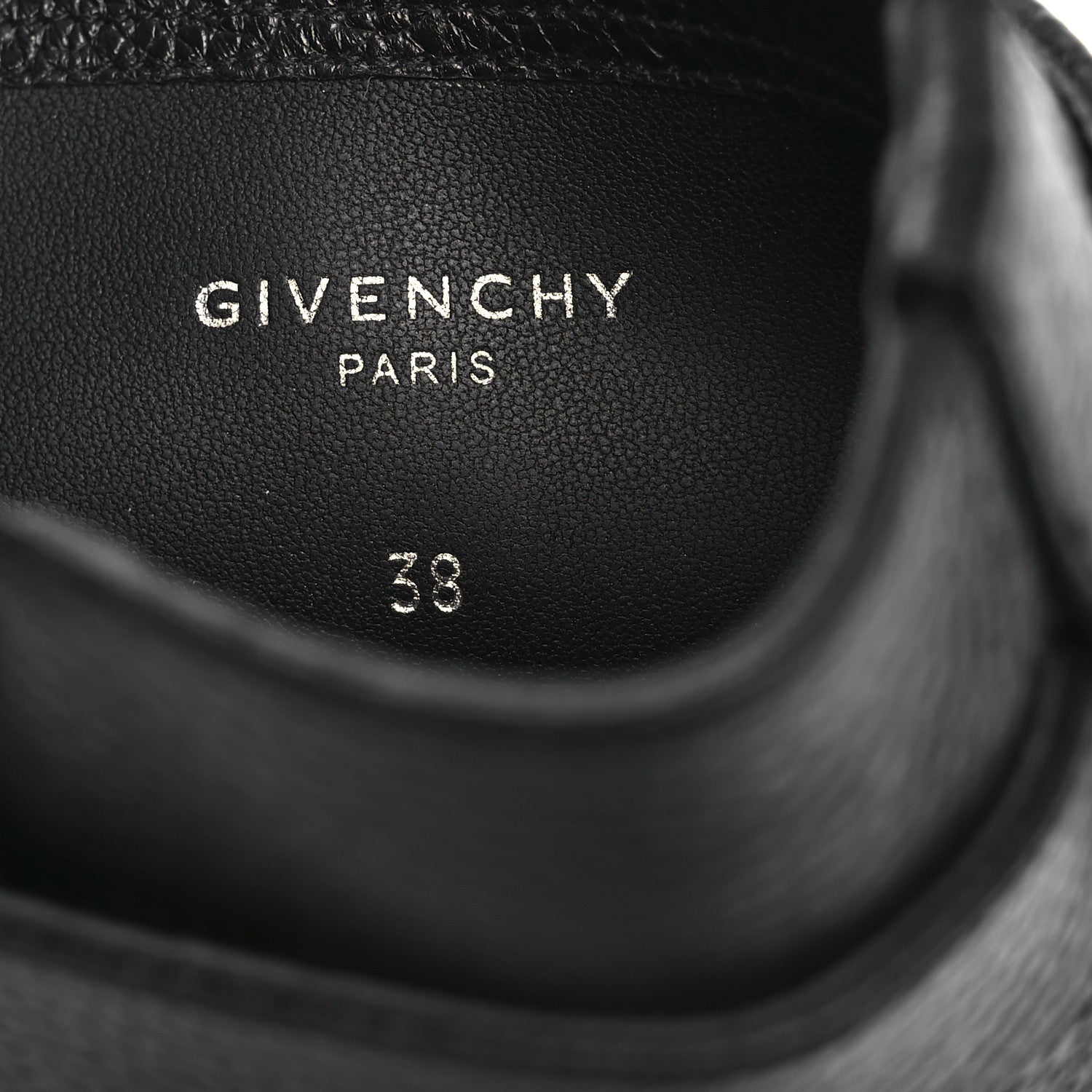 Givenchy Grained Calfskin Shark Lock Biker Ankle Boots 38 Black 10 of 13