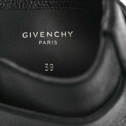 Givenchy Grained Calfskin Shark Lock Biker Ankle Boots 38 Black 10 of 13