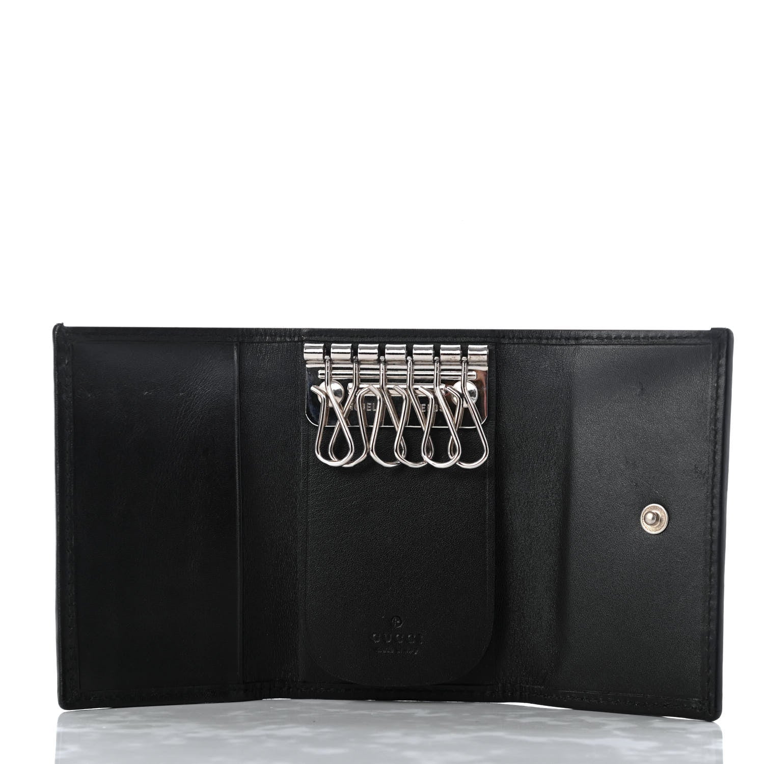 Gucci Monogram 6 Key Holder Case Black 5 of 5
