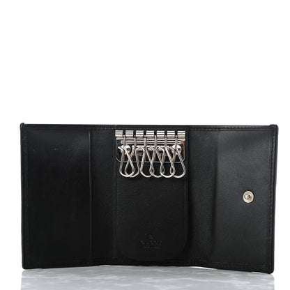 Gucci Monogram 6 Key Holder Case Black 5 of 5
