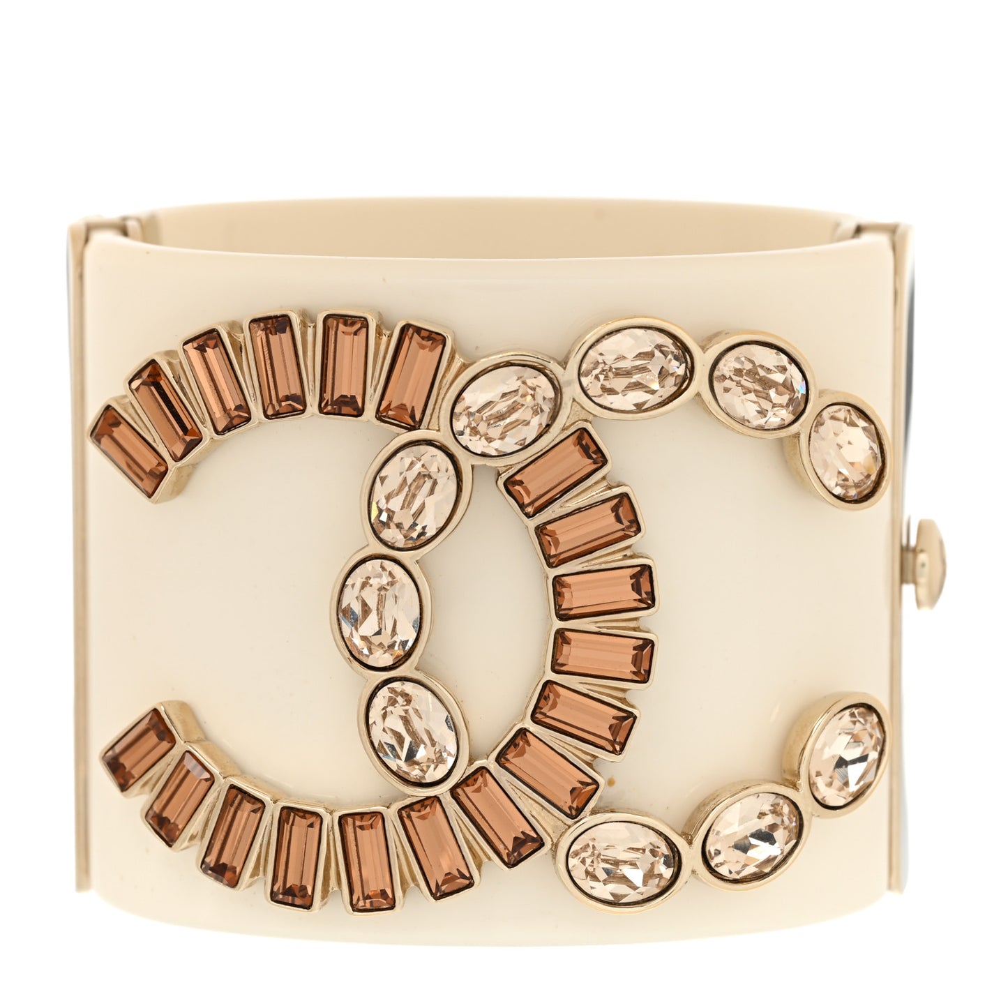 Resin Crystal CC Cuff White