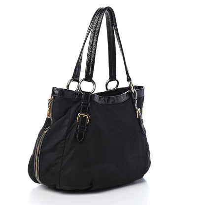 Prada Tessuto Nylon Spazzolato Tote Black 2 of 4