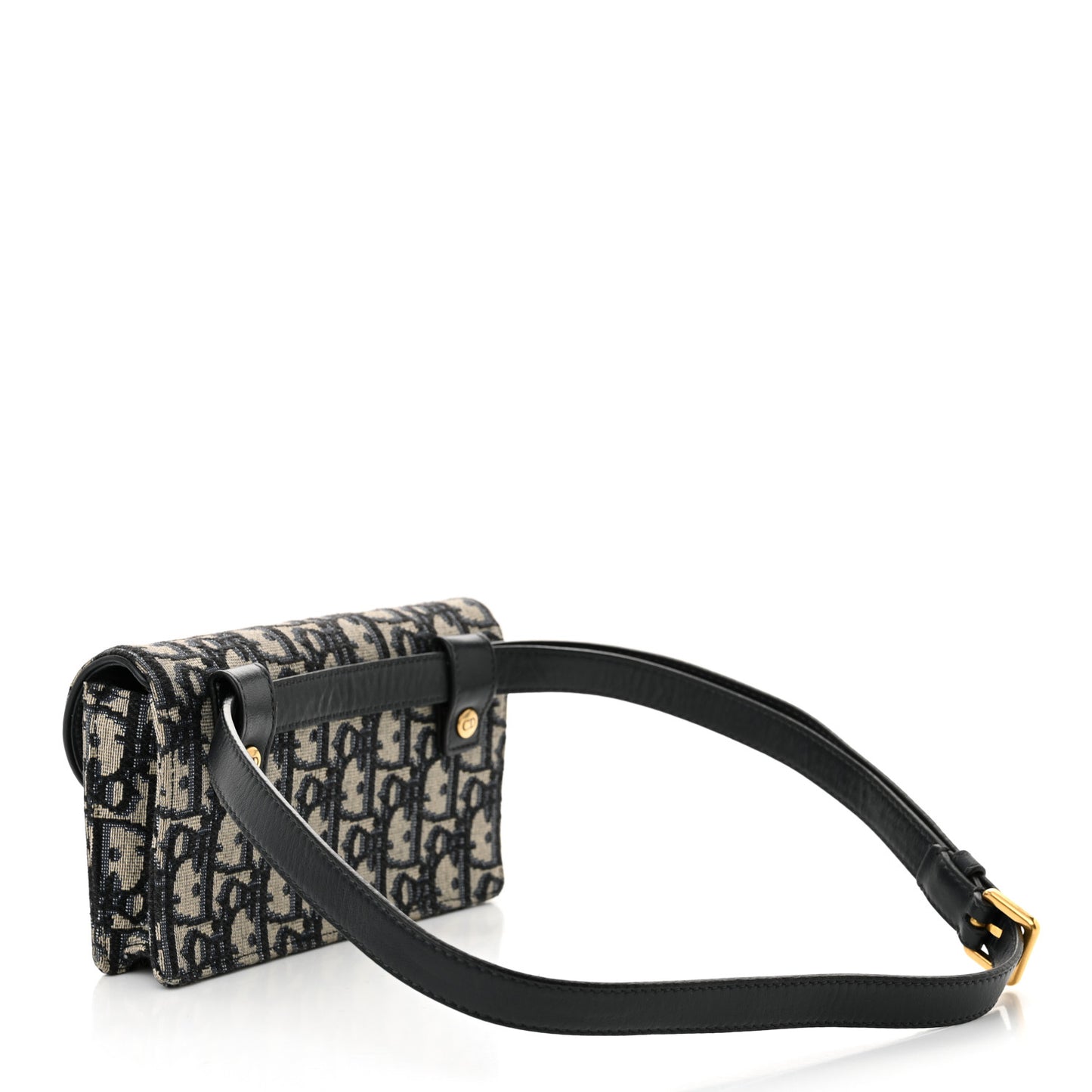 Oblique Saddle Belt Bag Blue